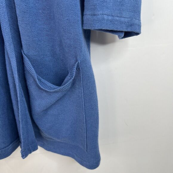 Eileen Fisher Size XS Cardigan Sweater Linen Cotton Blend Open Front Relax Fit - Picture 5 of 11